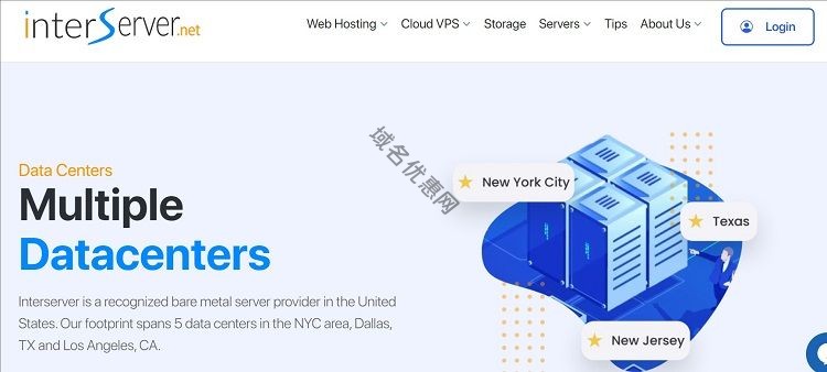 InterServer美国VPS特价$3/月:1核2G内存40G SSD,洛杉矶等数据中心可选